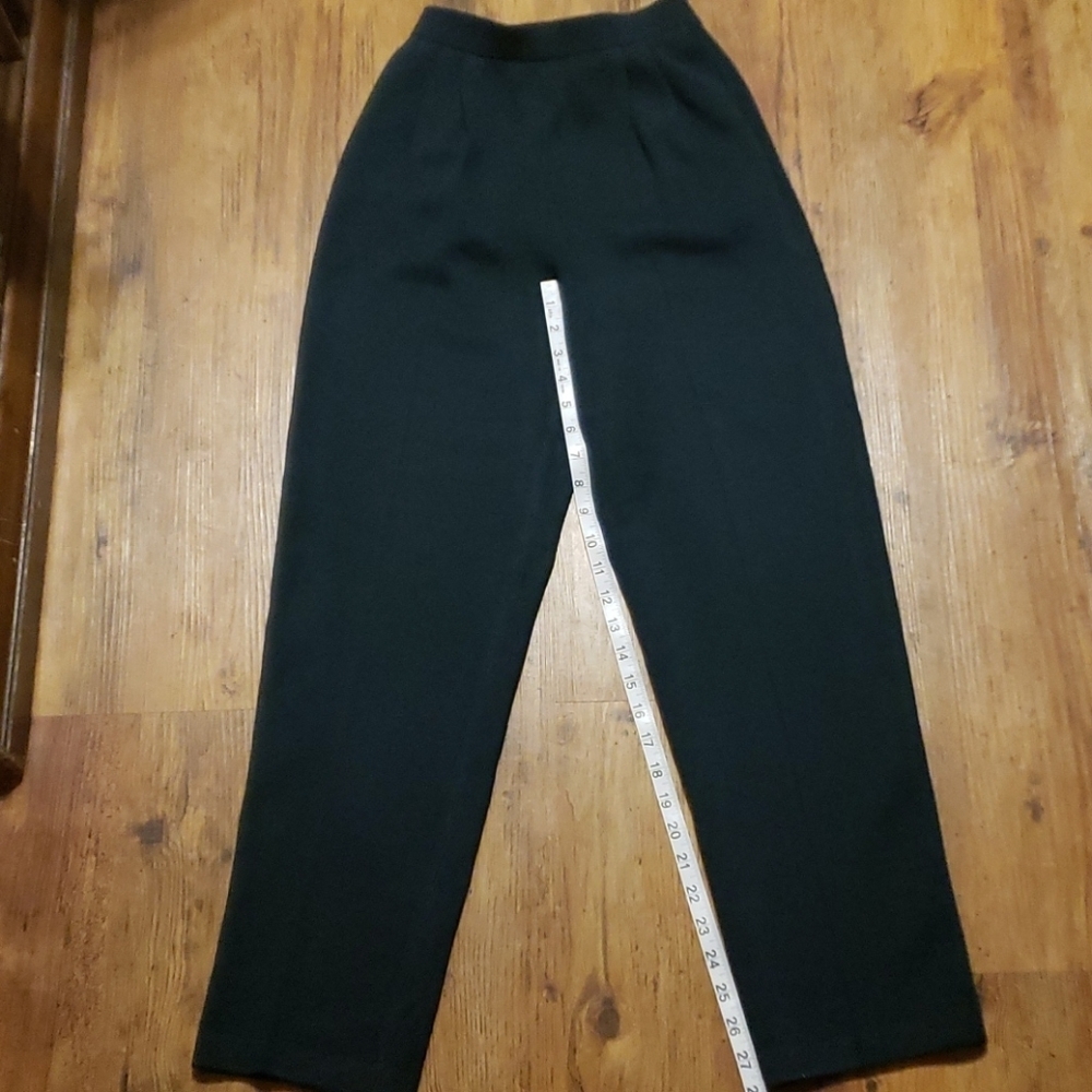 St john collection marie gray green knit slacks